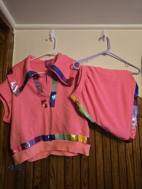 BNWOT Queen of Spakles Set - Top (Med), Skort (Large)